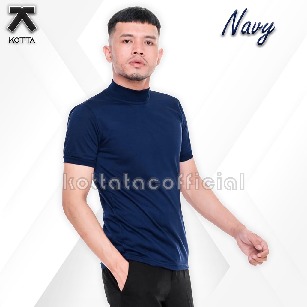 KAOS KERAH TINGGI LENGAN PENDEK - KAOS TURTLENECK - KAOS KERAH TINGGI UNISEX - BAJU KERAH TINGGI - KAOS KERAH KOREA - KAOS KERAH TINGGI LENGAN PAJANG