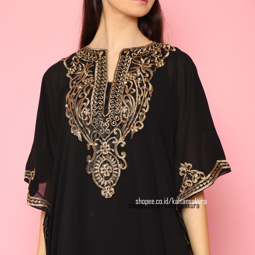 New Arrivals Abaya Motif | Tania Kaftan Italy Silk Premium | Gamis Arab Jumbo Original Cla Hijab Kaf