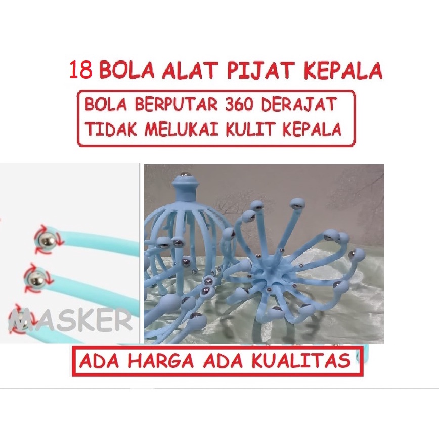 SAKIT KEPALA ? 18 BOLA ALAT PIJAT KEPALA REFLEKSI AKUPUNTUR TERAPI
