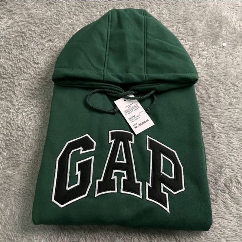 Hoodie GAP Pria Hijau Botol - Jaket Hoodie Gap Pria - Wanita. Hoodie GAP Bordir Unisex Quality Premium