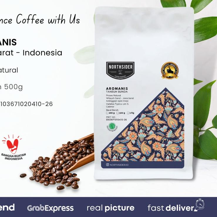 

✲ KOPI BIJI ARABIKA AROMANIS NATURAL - 500GR NORTHSIDER COFFEE ۞