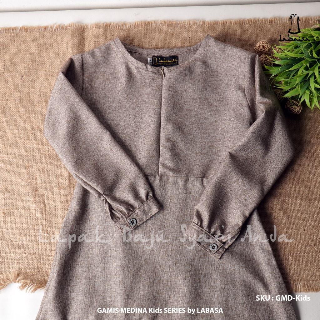 Gamis Anak Perempuan Katun Madina - Medina Kids Series Usia 4 5 6 7 tahun | LABASA Ori | Bisa COD