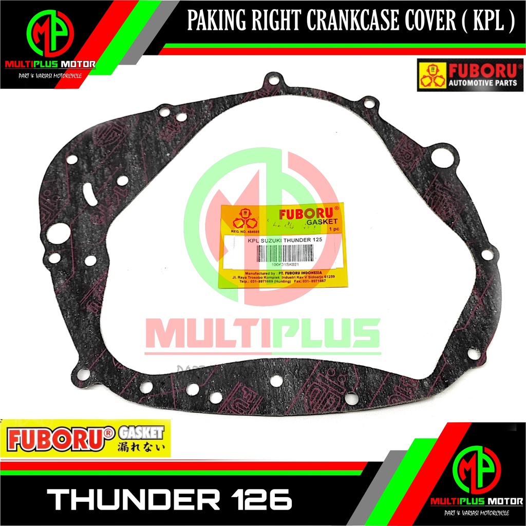 Paking Gasket Perpak KPL Right crankcase cover tutup block blok bak mesin kopling kanan FUBORU, THUN