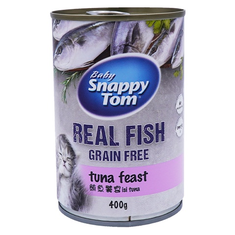 Baby Snappy Tom With Tuna Feast Wet Cat Food  400 gram