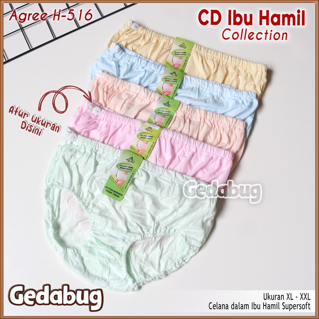 CD Ibu Hamil Agree H-516 Cotton Higt Qualitty | Celana dalam Ibu Hamil Super soft | Gedabug