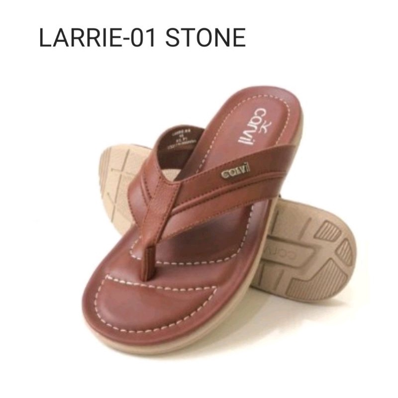 Carvil LARRIE-01 | Sandal Casual Pria Original Carvil Empuk Tidak Licin Keren Trendy Nyaman di Kaki