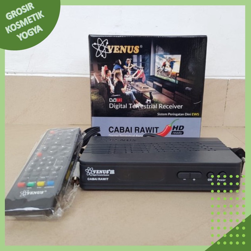 SET TOP BOX TV DIGITAL VENUS CABE RAWIT INCLUDE BUBBLE STB DVBT2 HDMI