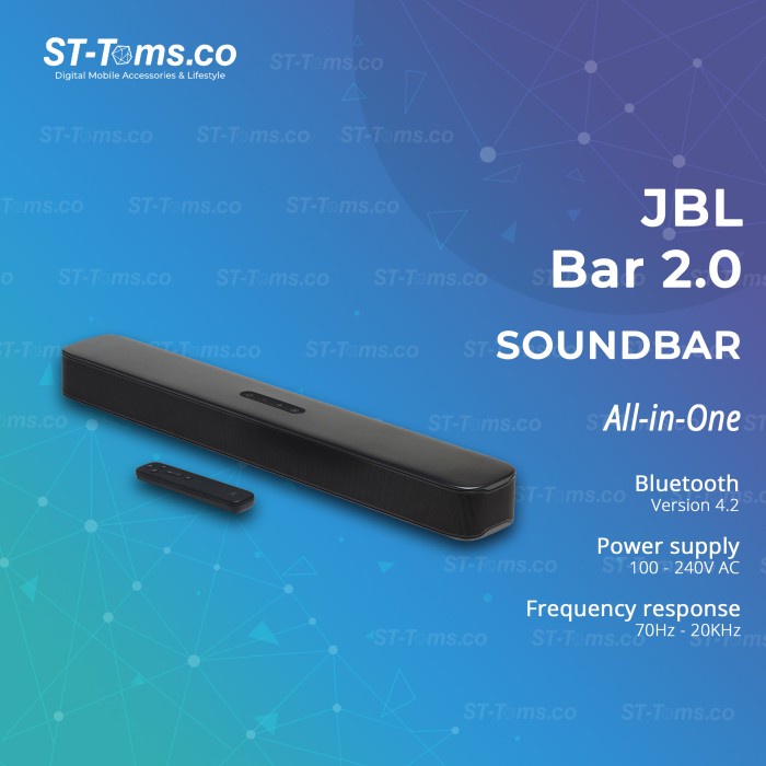 Speaker Jbl Bar 2.0 All-In-One Soundbar Bluetooth Speaker Usb Playback