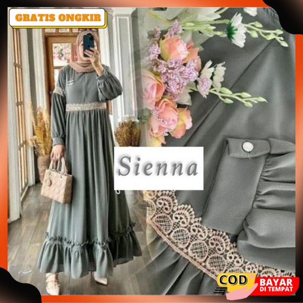 Hawari Fashion - Dress Kondangan Wanita Remaja Muslim Kekinian - Baju Gamis Hitam Wanita Terbaru 202