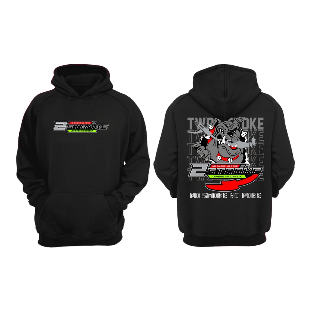 JAKET HOODIE 2 STROKE PITBULL TWO STROKE INDONESIA BIG SIZE JUMBO