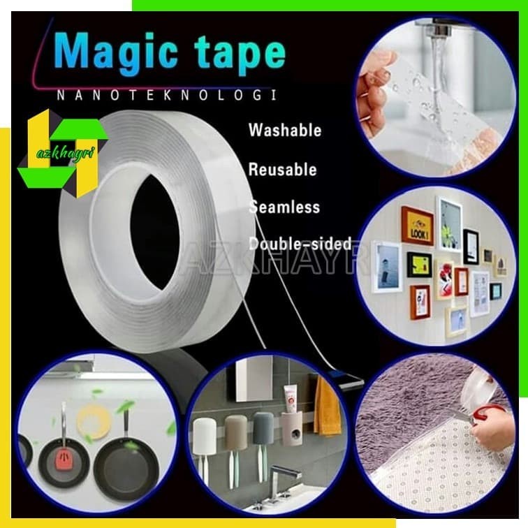 Double Tape Lakban Bening 3 meter