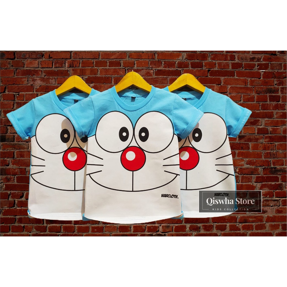Kaos Baju Distro Anak Doraemon Baru Realpict