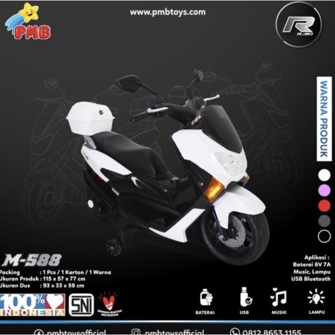 Mainan Motor Aki Anak Nmax PMB M-588 Kid Toys Motorcycle