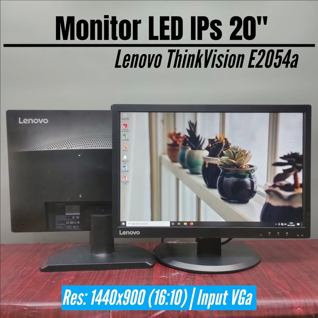 LED LCD Monitor 22 20 Inchi Wide Screen Mulus Normal Berkualitas dan Bergaransi