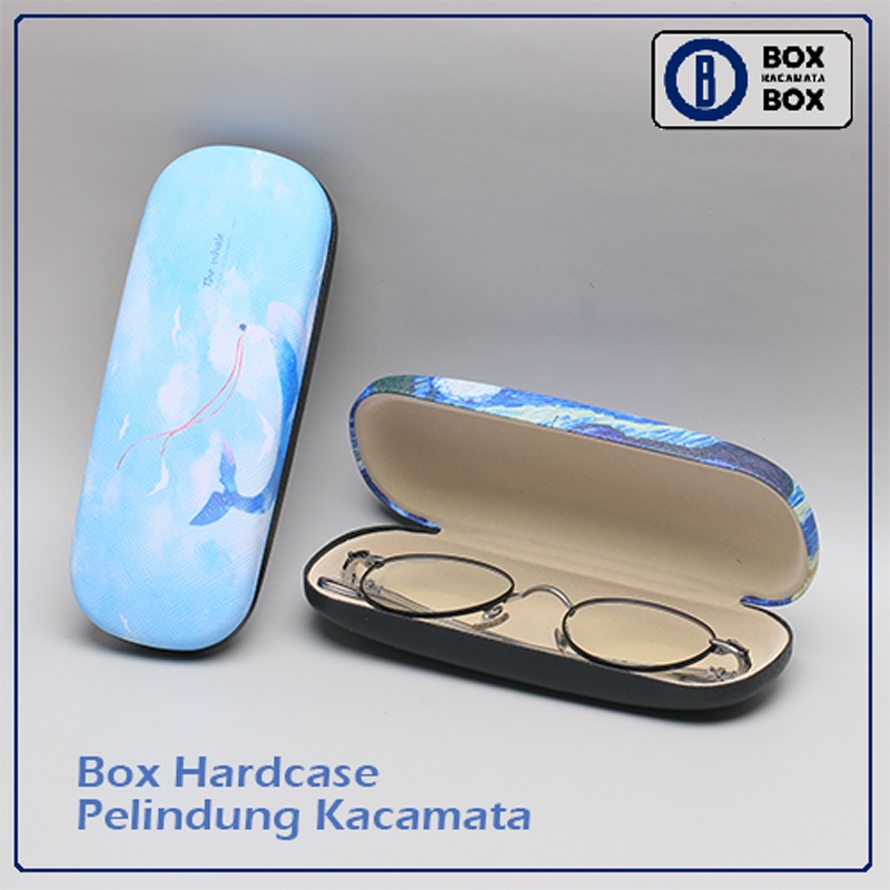 Box Tempat Kacamata Cepuk Magnet Motif Ikan Lucu Warna Pastel Free Lap Microfiber Motif Lucu Kokoh Terbaru