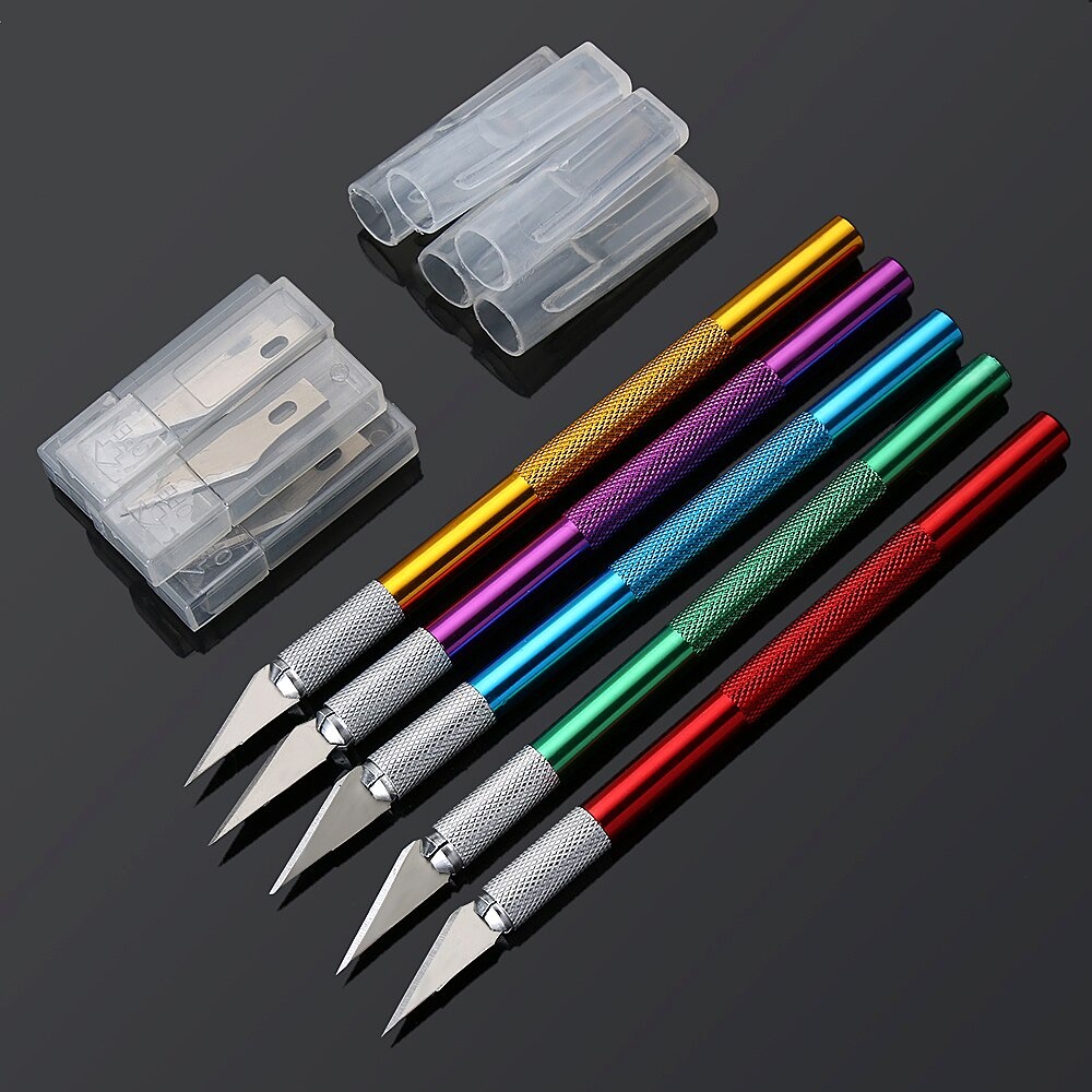 

pen cutter set hobby knife art pen knife cutter mini serbaguna cutting decall sticker
