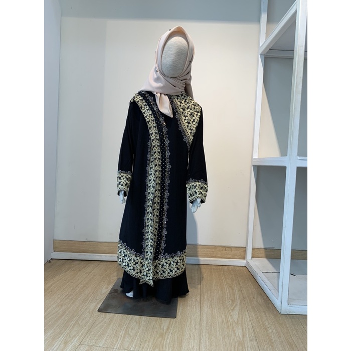 Gamis Abaya anak / Gamis turkey anak kekinian / Gamis bordir - varia 1, M(X3N4) Gamis Turkey Terbaru