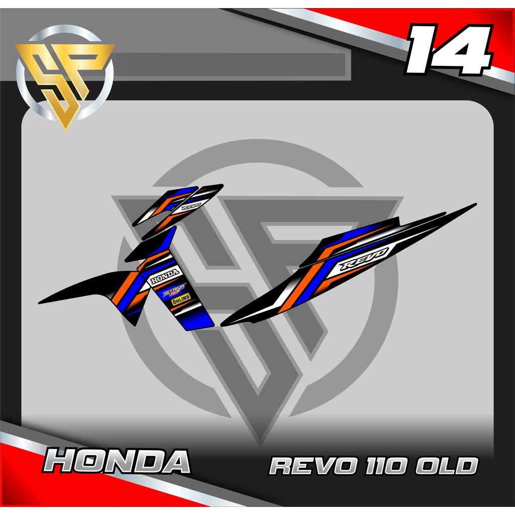 STRIPING REVO 110 OLD - STRIPING REVO 110 OLD VARIASI ABSTRAK