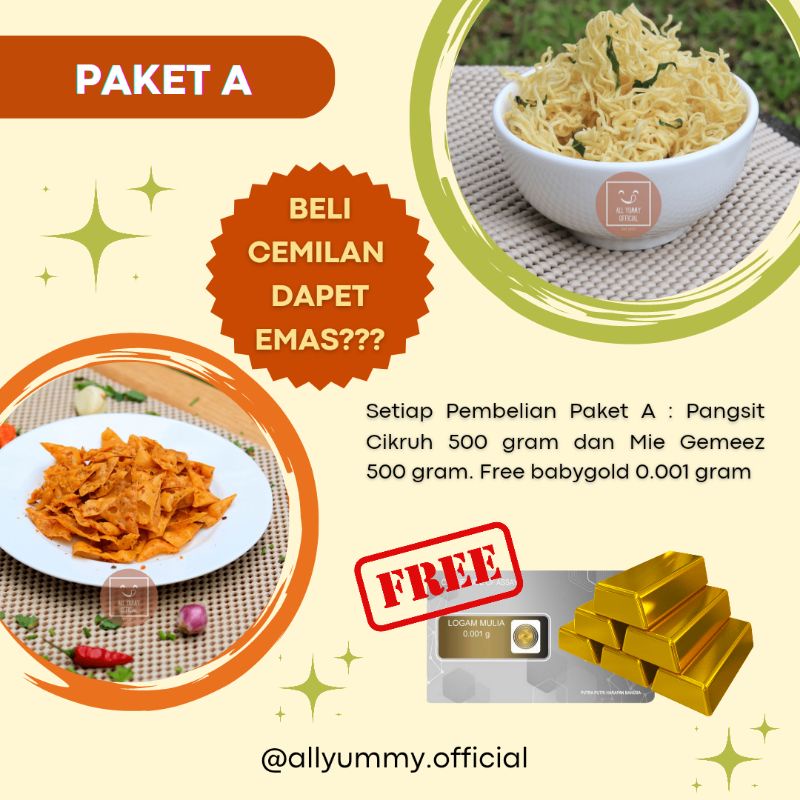 

HOT PROMO ! Beli Cemilan 1kg Dapat EMAS