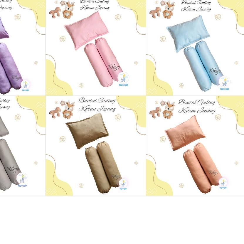 ➤ Bantal guling bayi katun jepang polos / sarung bantal guling bayi katun jepang ✤