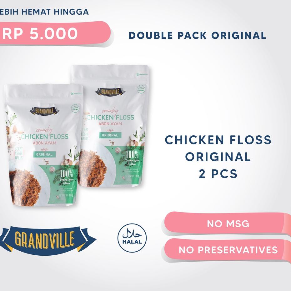

☛ Grandville Abon AYAM Crunchy Double Pack Original ♥