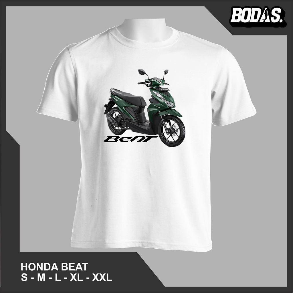 KAOS DISTRO OTOMOTIF MOTOR HONDA BEAT DELUXE GREEN