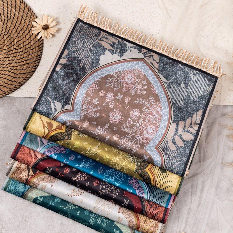 Sajadah Premium Halus Lembut Empuk Ukuran 60 x 110 CM Sajadah Sholat JUMBO Sajadah Turki Tebal