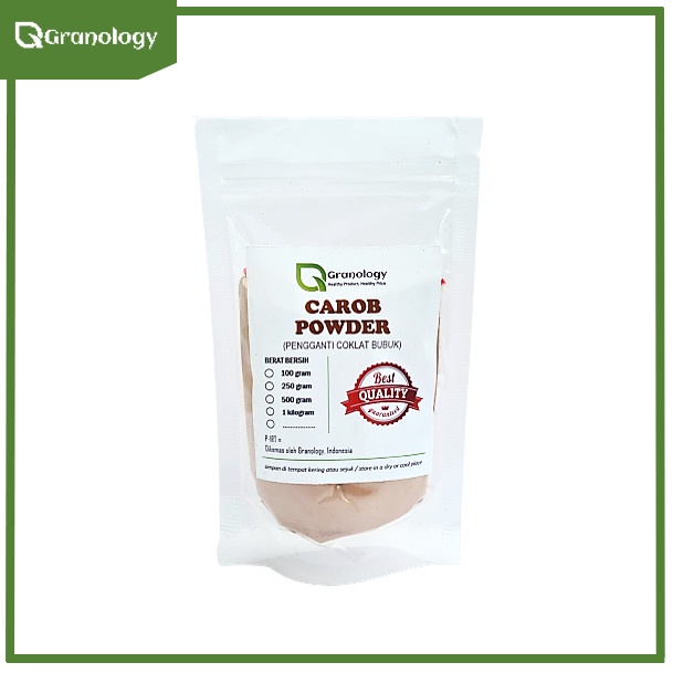 Bubuk Coklat Pengganti / Carob Powder (100 gram) by Granology