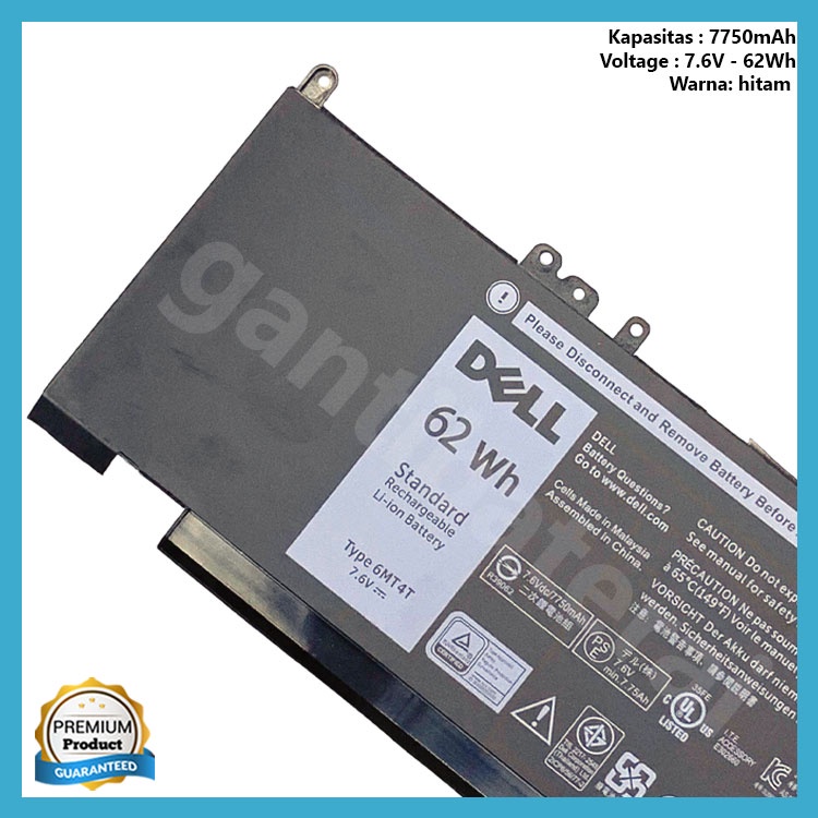 Baterai Dell Latitude E5470 E5450 E5550 E5570 6MT4T