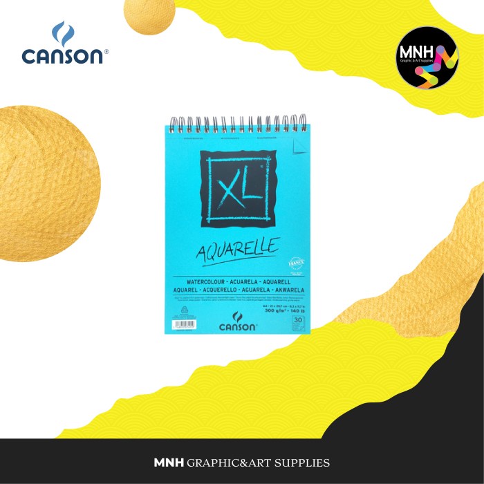 

DISKON SHOPEE/ Drawing Book Canson XL Aquarelle 300G A3 - A5 - Ukuran A4