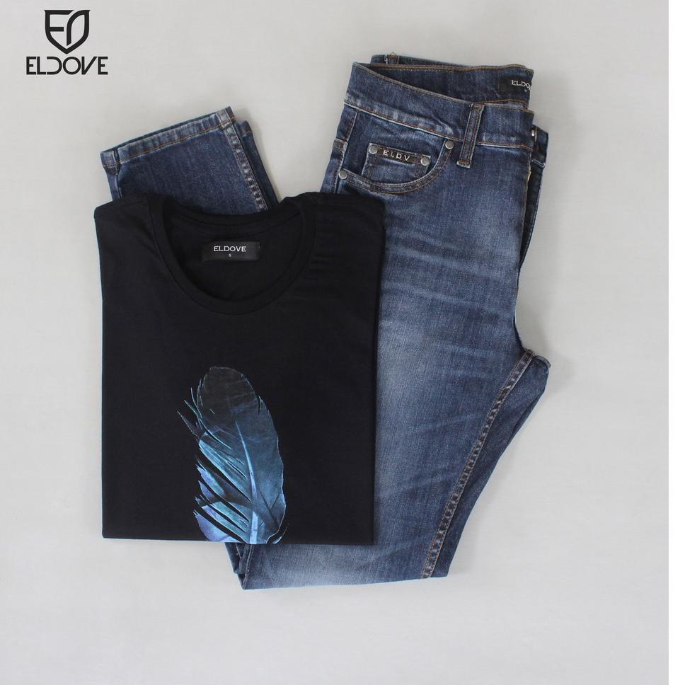 READY Eldove Paket Celana Jeans + Kaos 8507