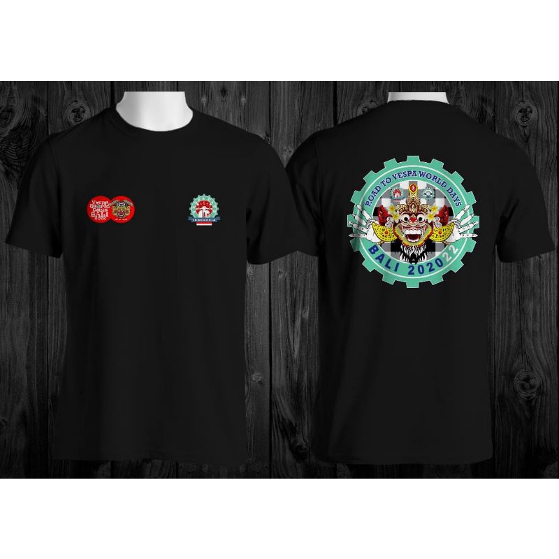 kaos vespa 2022 VWD/ Vespa world days original. pria/wanita. Lengan pendek/free stiker