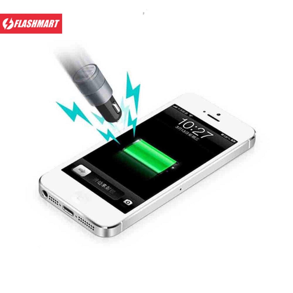 Flashmart Quick Car Charger Dual USB 2.1A 1.0A - KSD-8