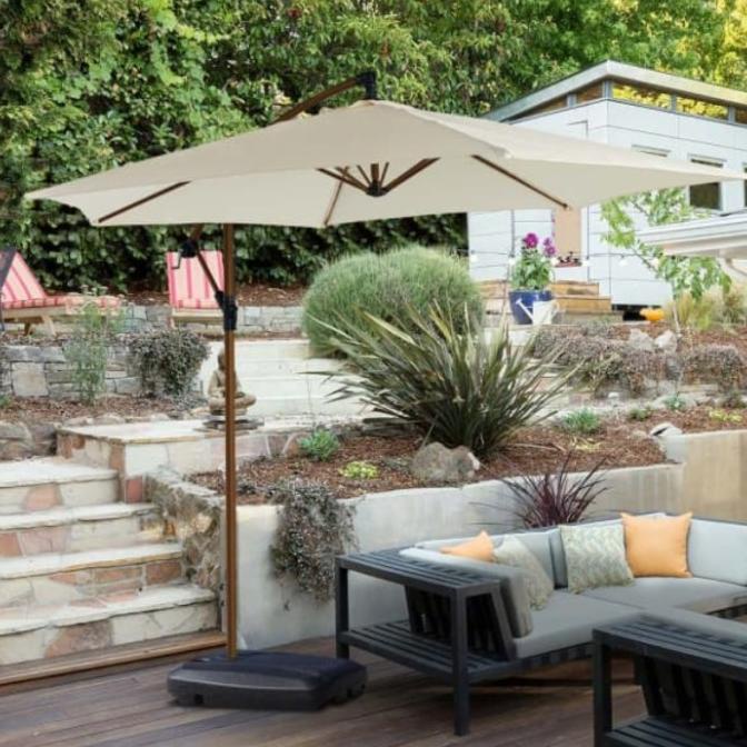 Payung Taman Banana Soleil 2,5 Meter Outdoor Payung Teras