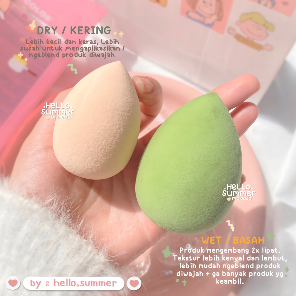 Mila Color Cute Egg Beauty Blender Make Up Sponge Aplikator Set 4pcs with Box