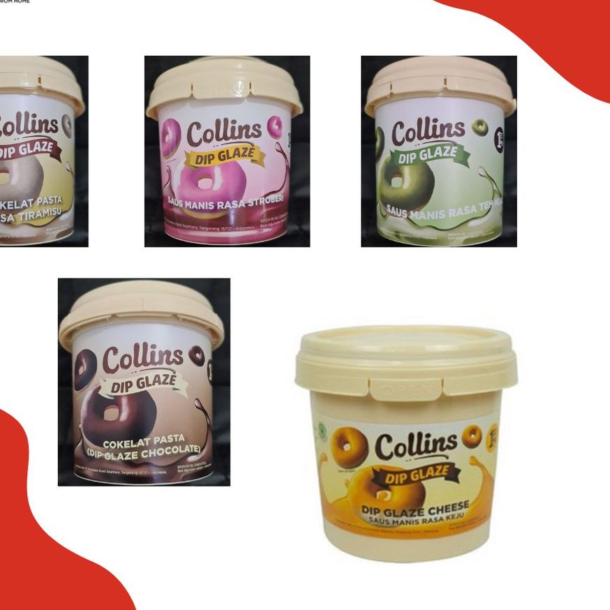

Terlaris COLLINS DIP GLAZE / SELAI PASTA / TOPPING PENGHIAS KUE / DONAT 