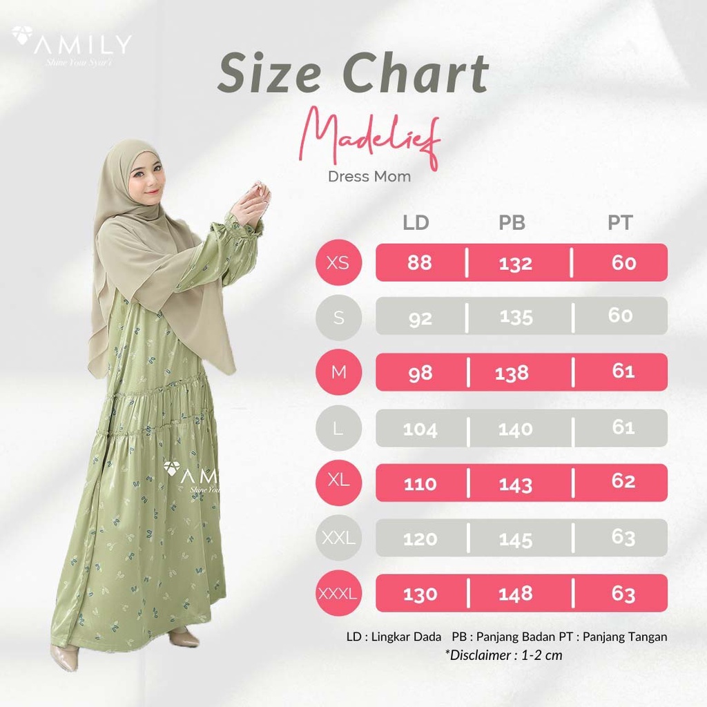MADELIEF DRESS DEWASA AMILY GAMIS SYARI CANTIK BUSUI FRIENDLY JUMBO MOTIF BUNGA FAMILY SET SARIMBIT 