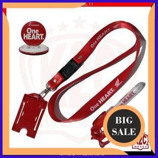 

perkakas Paket Bundling Atribut Honda Tali Pin Pulpen Tempat ID Card One Heart 4 Pcs 140ZZ3