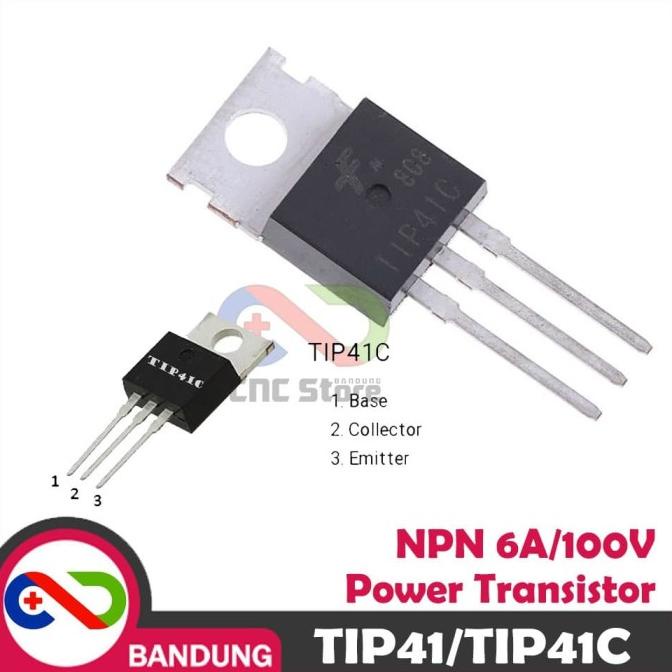 

TIP41 TIP41C TO-220 6A/100V/65W TIP 41 41C NPN POWER TRANSISTOR cncst00 dijamin