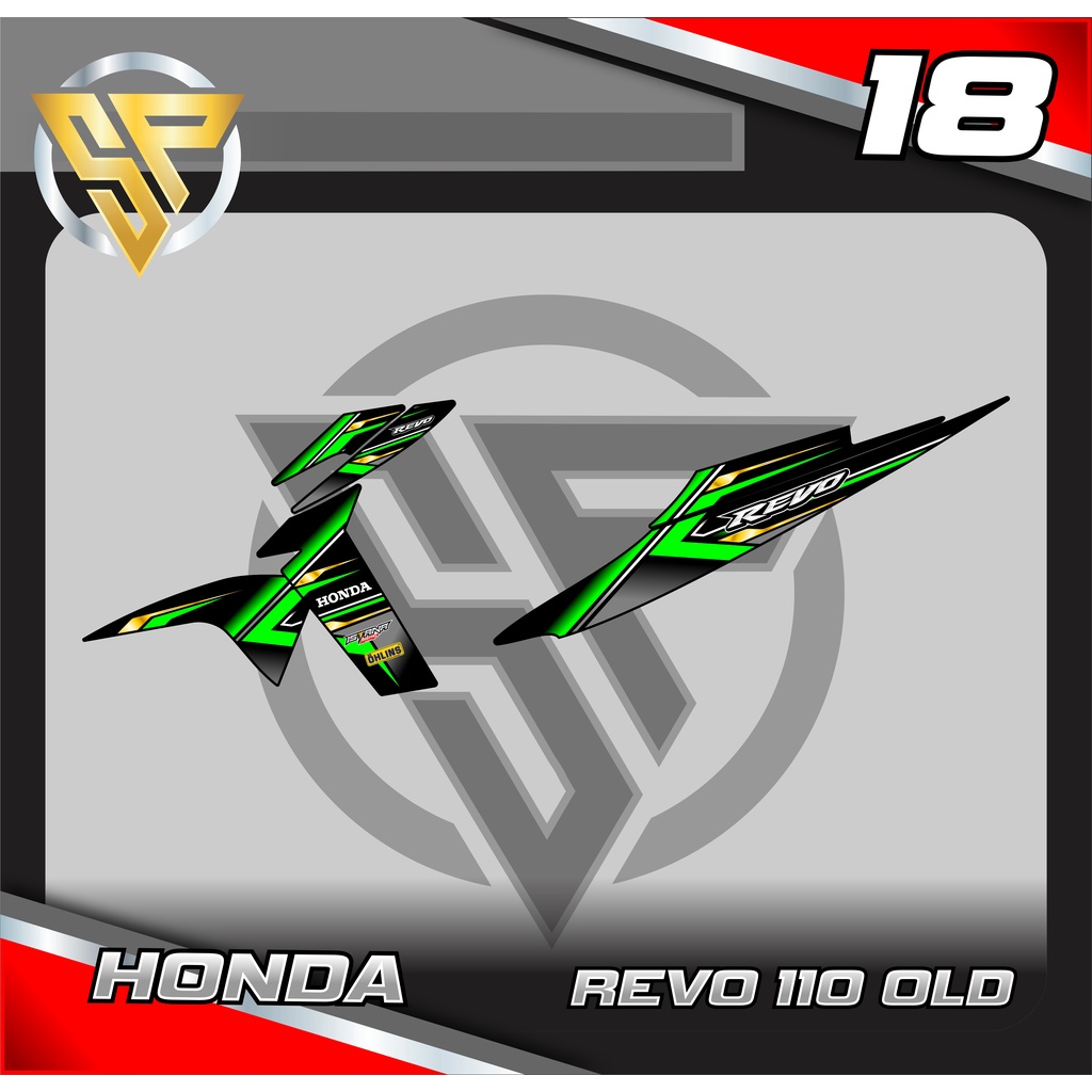 STRIPING REVO 110 OLD - STRIPING REVO 110 OLD VARIASI ABSTRAK