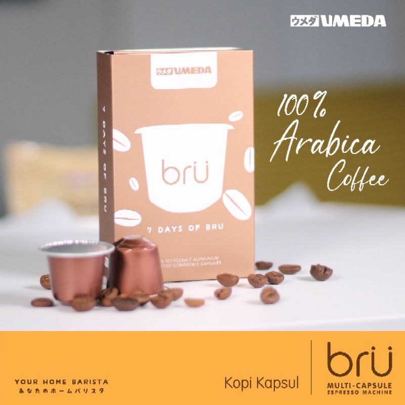 

XMASTER UMEDA BRU COFFEE CAPSULES / KOPI KAPSUL / NESPRESSO COMPATIBLE