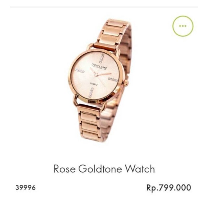 Jam Tangan Wanita Original Import rose goldtone watch oriflame