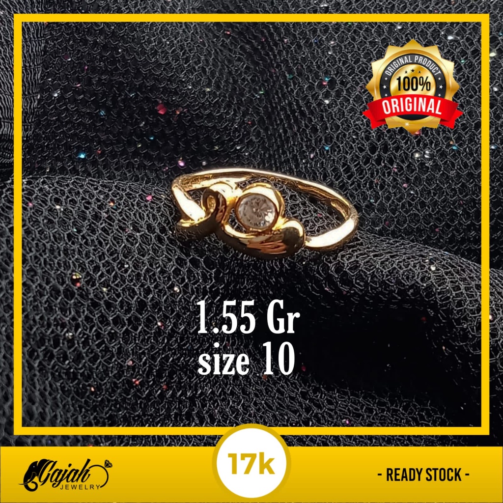 Cincin Emas 17k - 1.55 Gr Kadar 750 - 4359