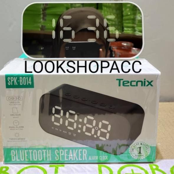 ➳ Speaker Bluetooth Tecnix SPK-B014 Wireless Clock Speaker Original Tecnix ♧