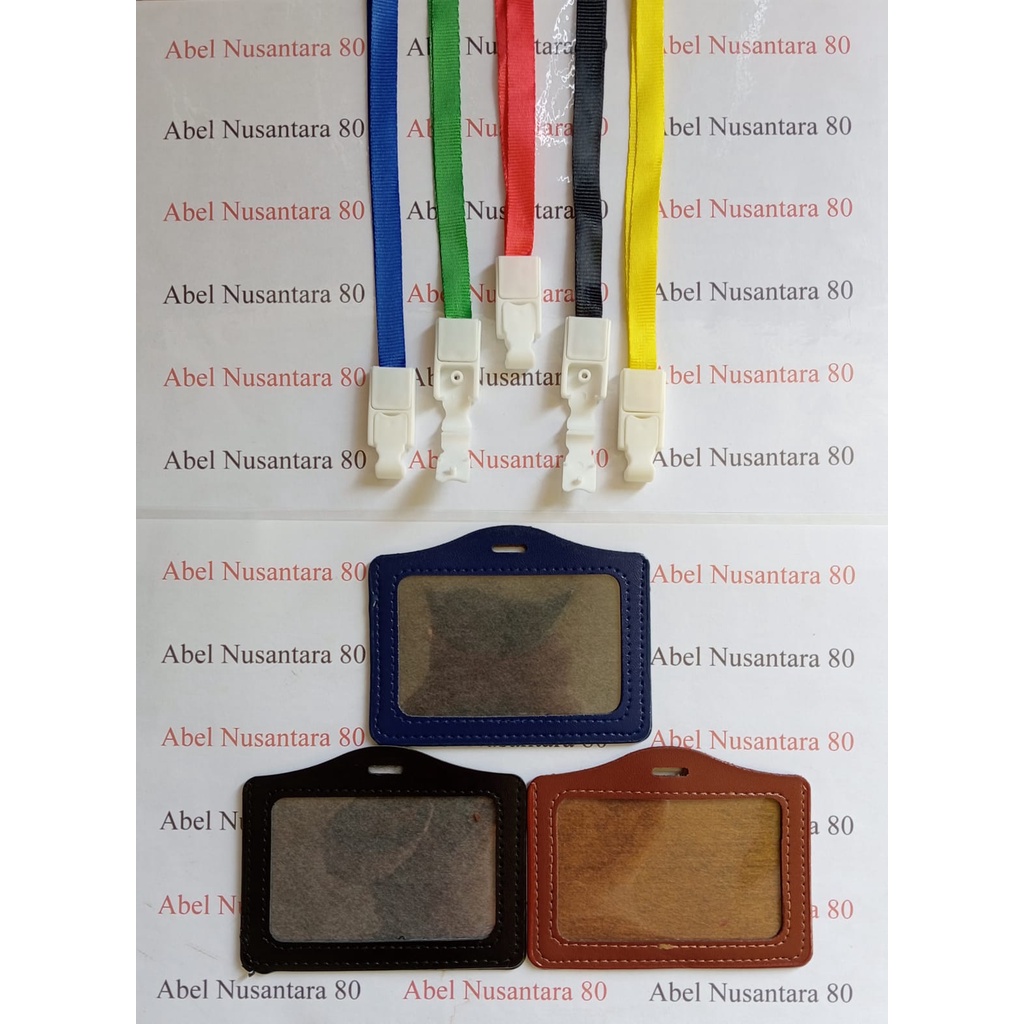 

Paket Tali ID Card Pengait Plastik dengan Casing ID Kulit Tidur