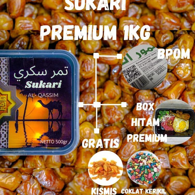 

✺ [TERLARIS] Kurma Sukari Premium AL QASSIM 1kg ♪