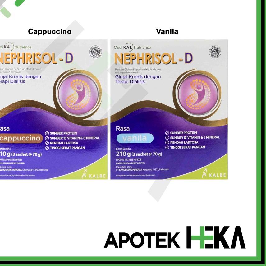 

➪ Nephrisol-D Vanila 210 gram - Susu Pasien Ginjal Dialisis ✼