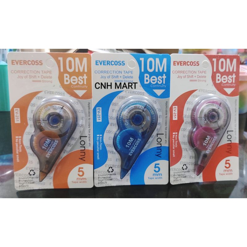 

Correction Tape Evercoss EV - 251 - tip X Kertas 10 meter