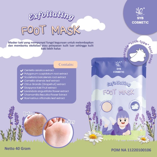 SYB Exfoliating Foot Mask - Hand Mask