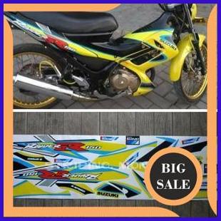 last stok Lis Striping Sticker Satria Fu Barong Aura Yellow 140ZZ3